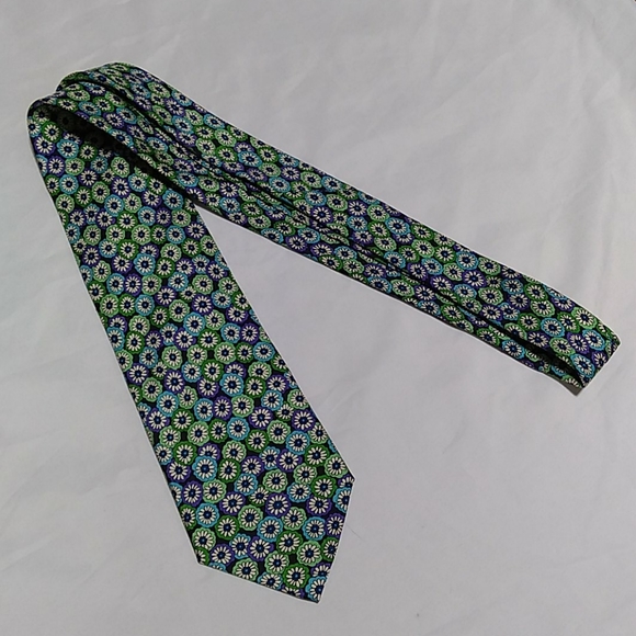 🆕️ NWOT Vera Bradley For Baekgaard 100% Silk Tie - Picture 4 of 8